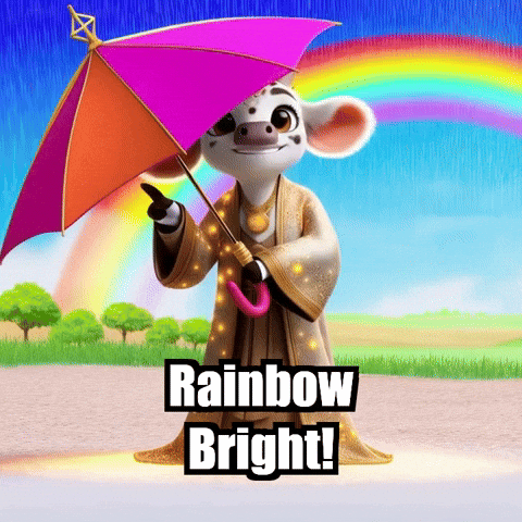 Summer Rainbow GIF by Moosiahzen