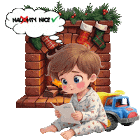 Naughty Or Nice Christmas Sticker