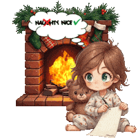 Naughty Or Nice Christmas Sticker