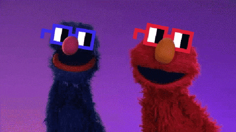 Sesame Street Love GIF by nounish ⌐◨-◨