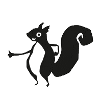 Eekhoorn Sticker by de Notenshop
