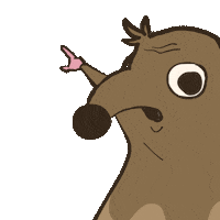 Pointing Omg Sticker