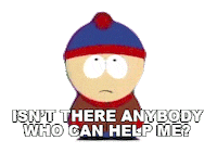 Stan Marsh Help Sticker by South Park