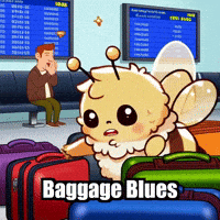 Airport Lost Luggage GIF by Beelightened