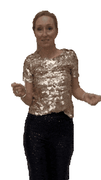 Hipstyle Tamara Dans Blij Glitter Sticker by hipstyle.nl