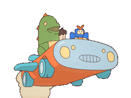 gahtsnolang animation celebrate car joy Sticker