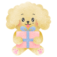 Puppy Gift Sticker