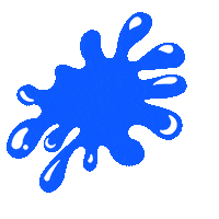 Water Splat Sticker by Amor Design Studio