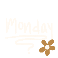 Flower Monday Sticker by Creative Studio Collective