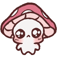 Sad Mushroom Sticker