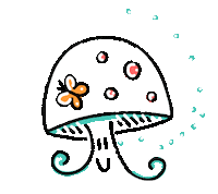 Happiness Mushroom Sticker