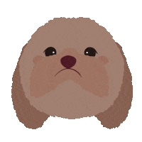 Sad Dog Sticker