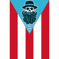 Puerto Rico Skull Sticker by PBO