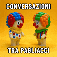 Clown Conversation GIF