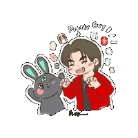Bunny Win Sticker