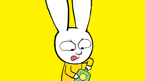 Bunny Reaction GIF by Simon Super Rabbit