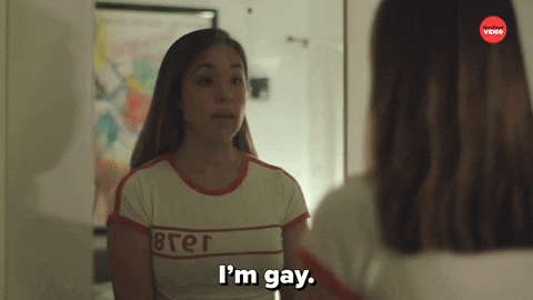 Coming Out Rainbow GIF by BuzzFeed