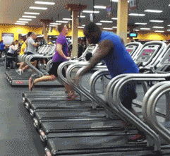 gym treadmill GIF