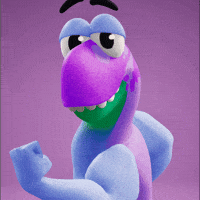 Fitness Flexing GIF by Claynosaurz