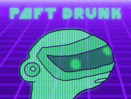 Paft_Drunk meme glitch retro robot GIF