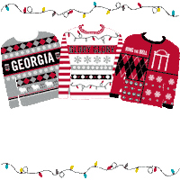 Georgia Bulldogs Christmas Sticker by University of Georgia