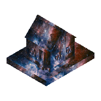 isohouses trippy space sun crypto Sticker