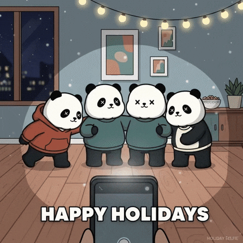 Merry Christmas Happy Holidays GIF by Kanpai Pandas