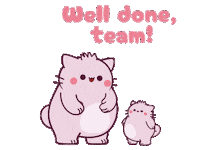 Cat Success Sticker by Pembe
