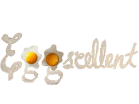 Awesome Egg Sticker by The Eggshibit