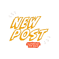 New Post Sticker by Rádio Alvorada FM 94,9