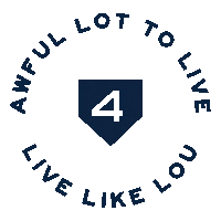 Lou Gehrig Amyotrophic Lateral Sclerosis Sticker by Live Like Lou