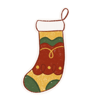 Christmas Sock Sticker