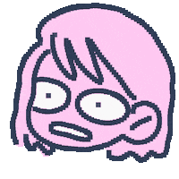 Shocked Pixel Sticker by Smol Bucket