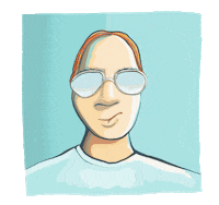 Chill Smile Sticker by dolfos.co