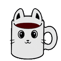 Cat Coffee Sticker