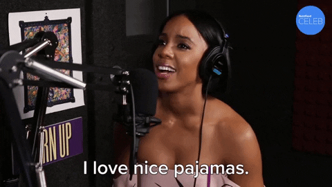 Kelly Rowland Pajamas GIF by BuzzFeed