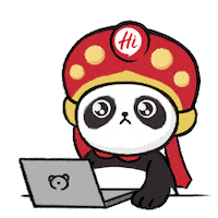 No Problem Panda Sticker by HaidilaoHuoguo