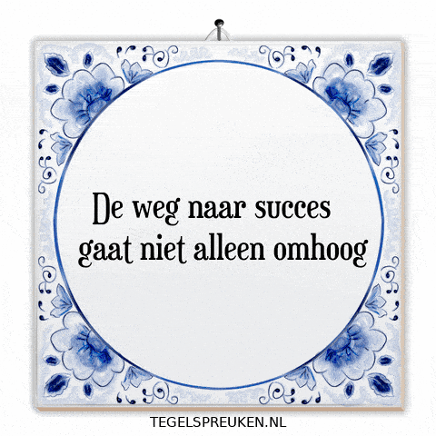 Zelfvertrouwen Succes GIF by Tegelspreuken.nl