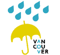 umbrella veryvancouver Sticker by Tourism Vancouver