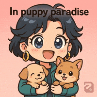 Hana Puppy Cuddle GIF by Persona