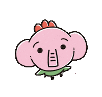 動物 ピンク Sticker by PHADS