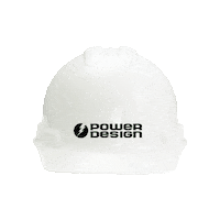 Construction Hardhat Sticker by Power Design