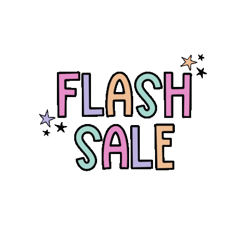 LITTLESHARKDESIGNS stars shop sale flash sale Sticker