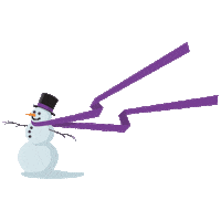 Snow Wind Sticker by SaskPolytech