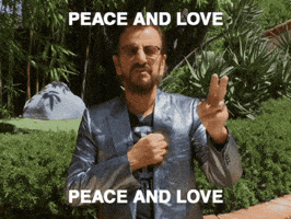 The Beatles GIF by Ringo Peace and Love