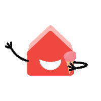 house falling Sticker by mutlubiev