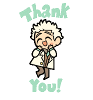 Good Omens Thank You Sticker by Kyra