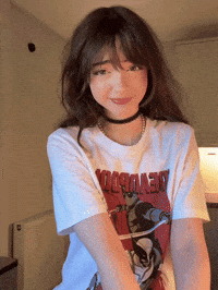 Beautiful Girl Flirting GIF