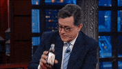 Stephen Colbert Drinking GIF by The Late Show With Stephen Colbert