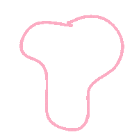 Pink Line Sticker